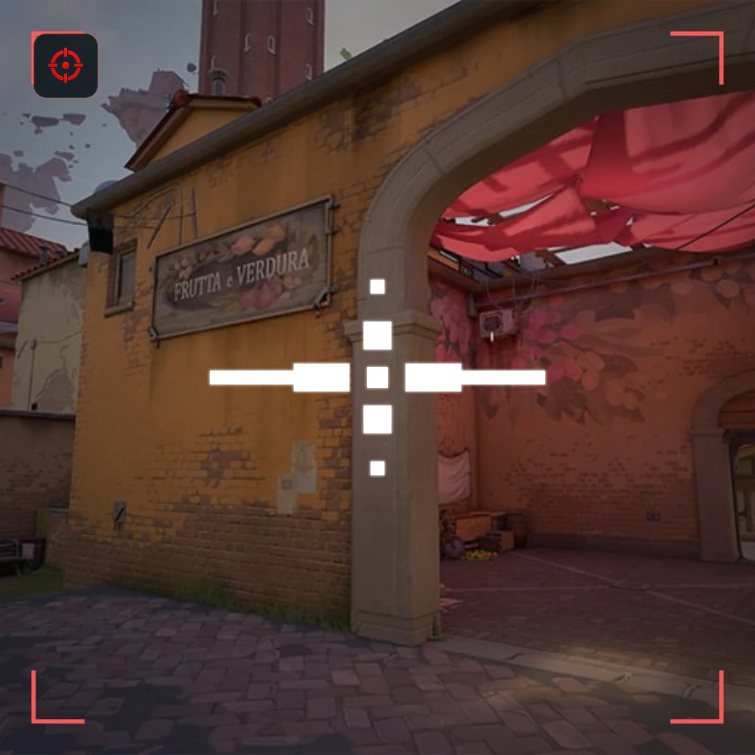 Bracket Lock VALORANT crosshair preview on Ascent