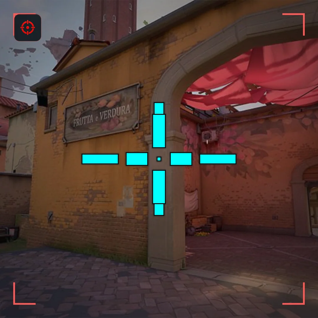 Corrupted Core VALORANT crosshair preview on Ascent