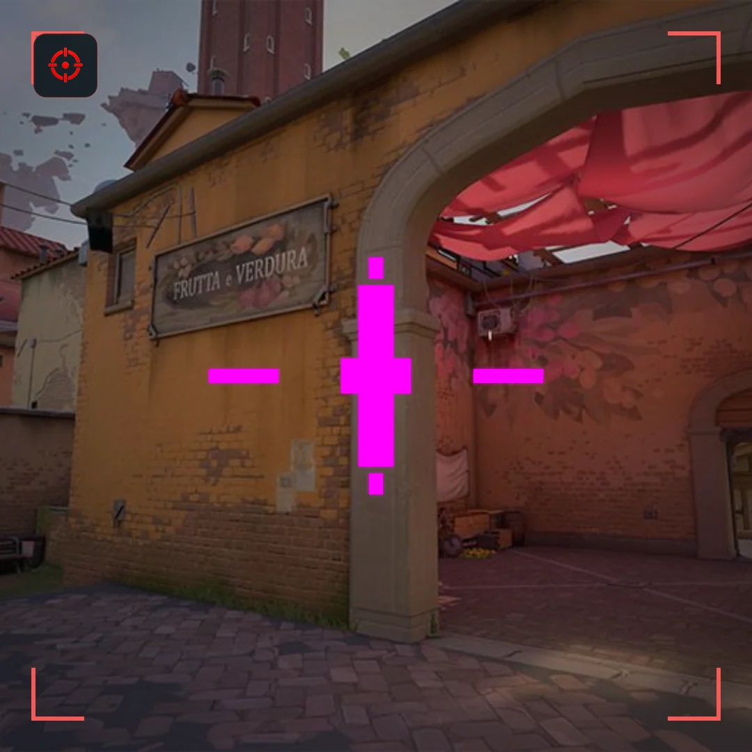 Disco Stack VALORANT crosshair preview on Ascent
