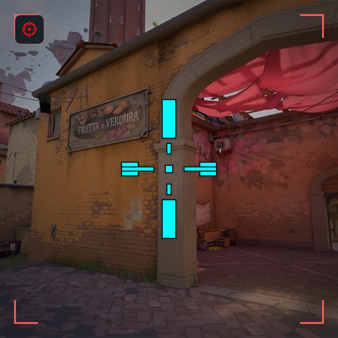 Glitch Box VALORANT crosshair preview on Ascent