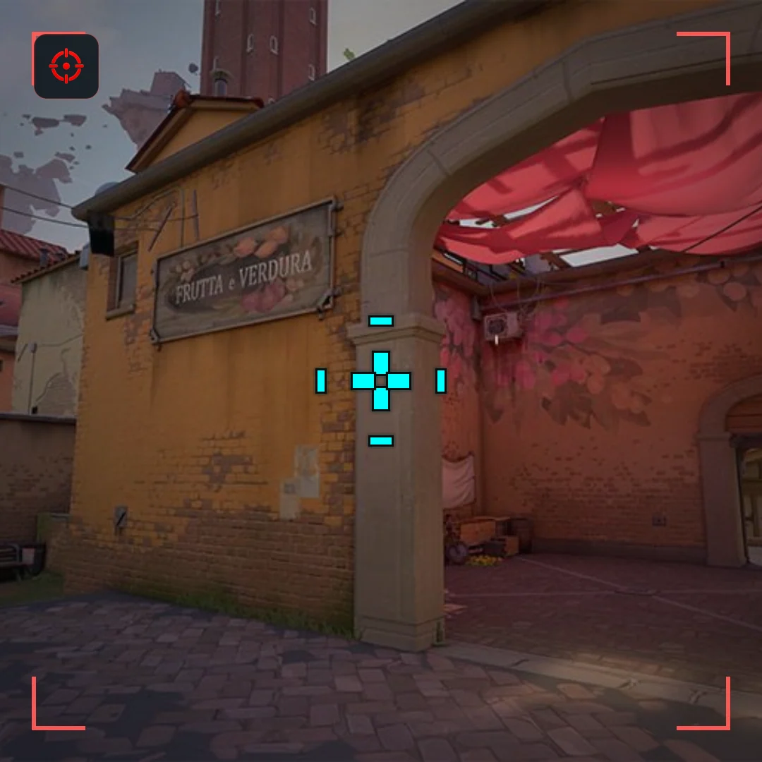 Guard Frame Jolt VALORANT crosshair preview on Ascent