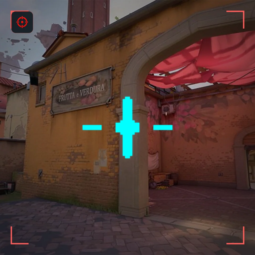 Joystick Gate VALORANT crosshair preview on Ascent