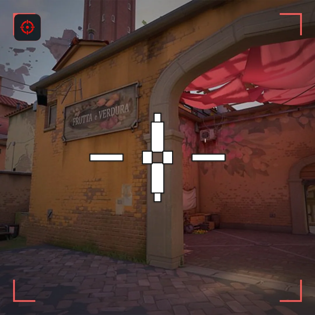 Moon Lander VALORANT crosshair preview on Ascent