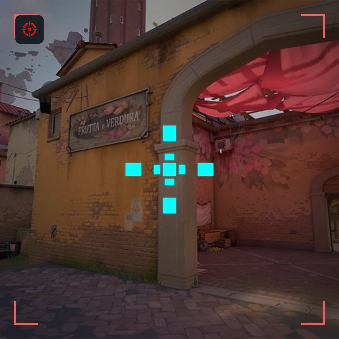 Shield Lock VALORANT crosshair preview on Ascent