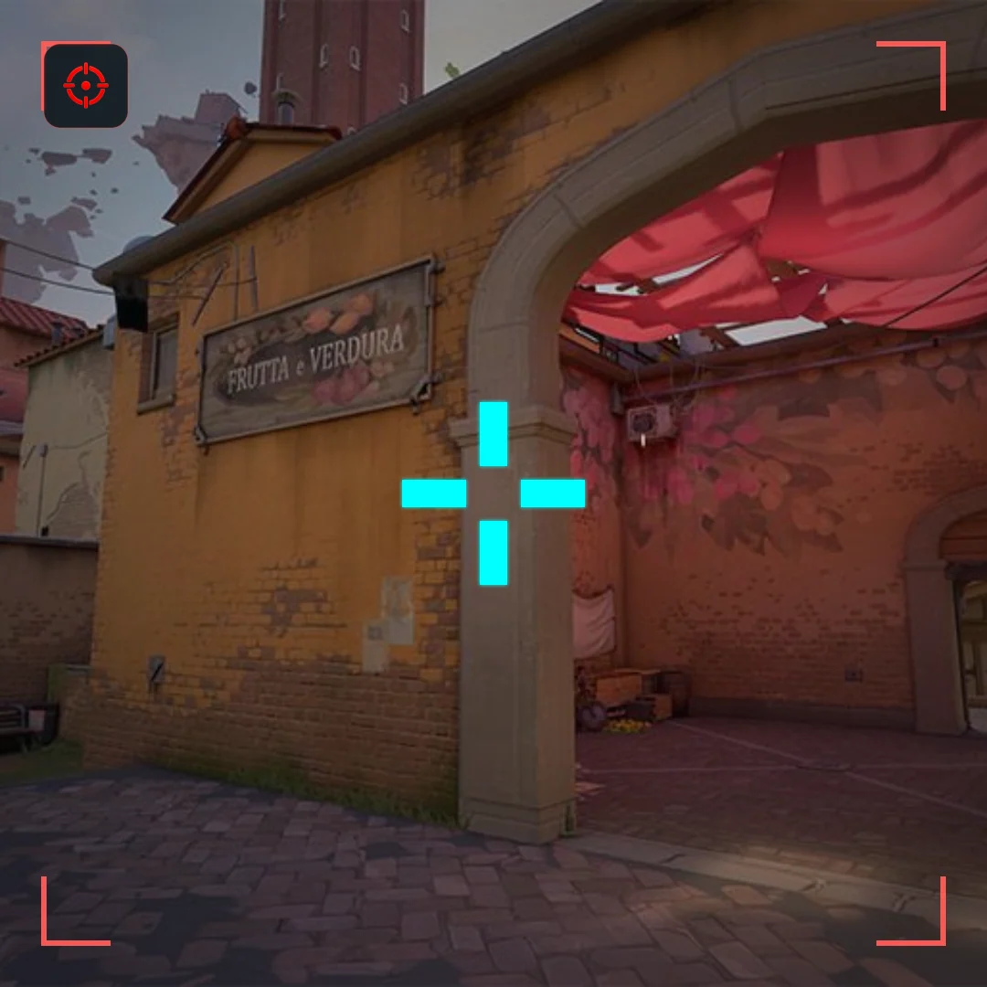 Tracker Dash VALORANT crosshair preview on Ascent