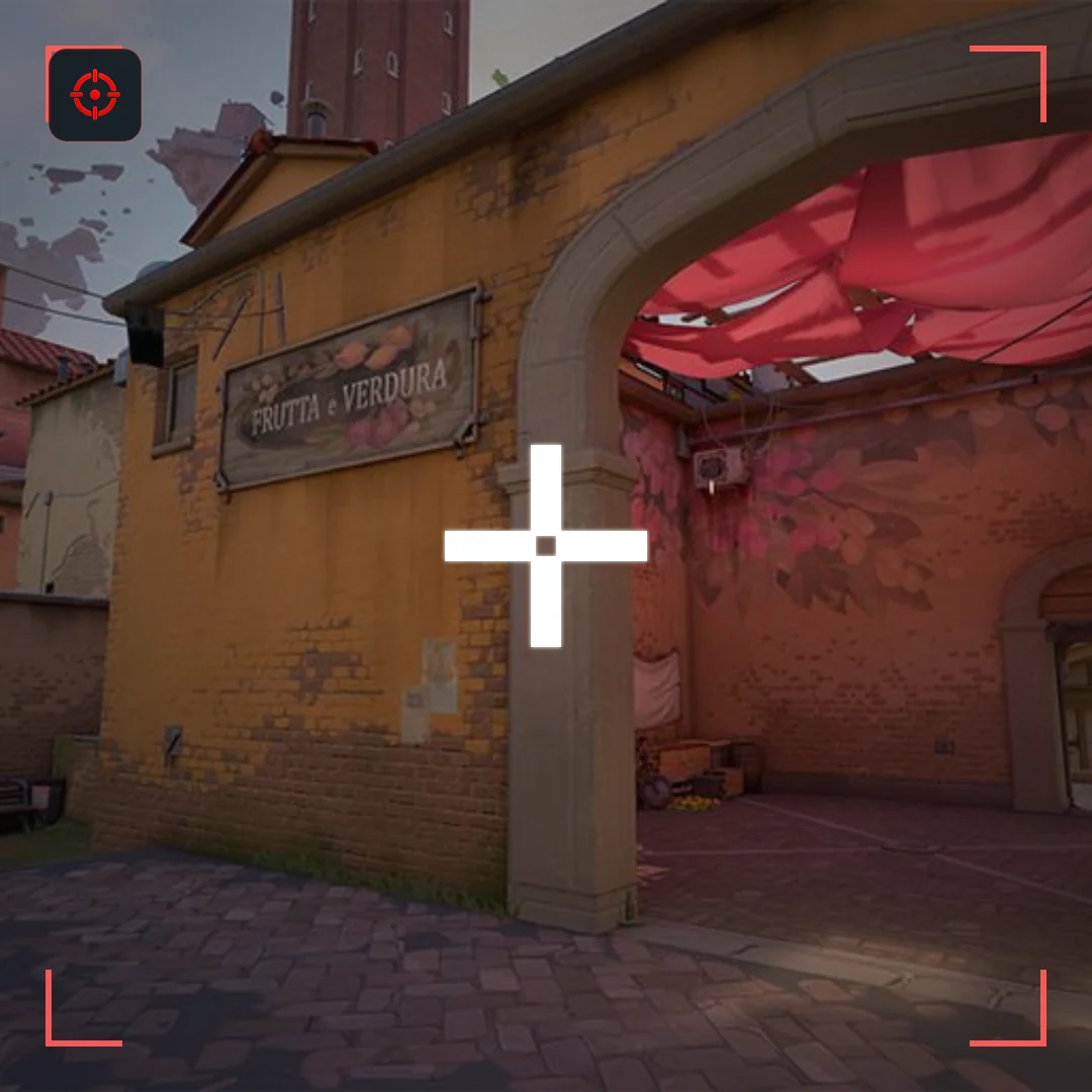 Tracker Pixel VALORANT crosshair preview on Ascent
