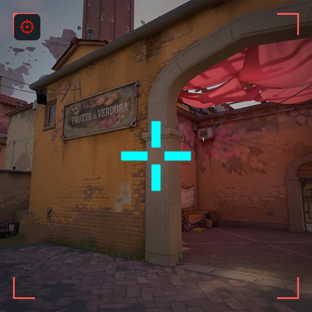 Tracker Rocket VALORANT crosshair preview on Ascent