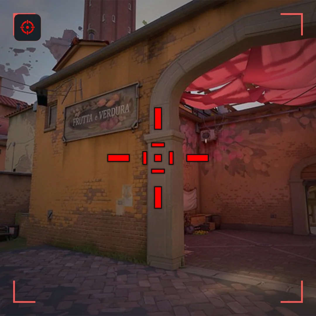 Warning Frame VALORANT crosshair preview on Ascent
