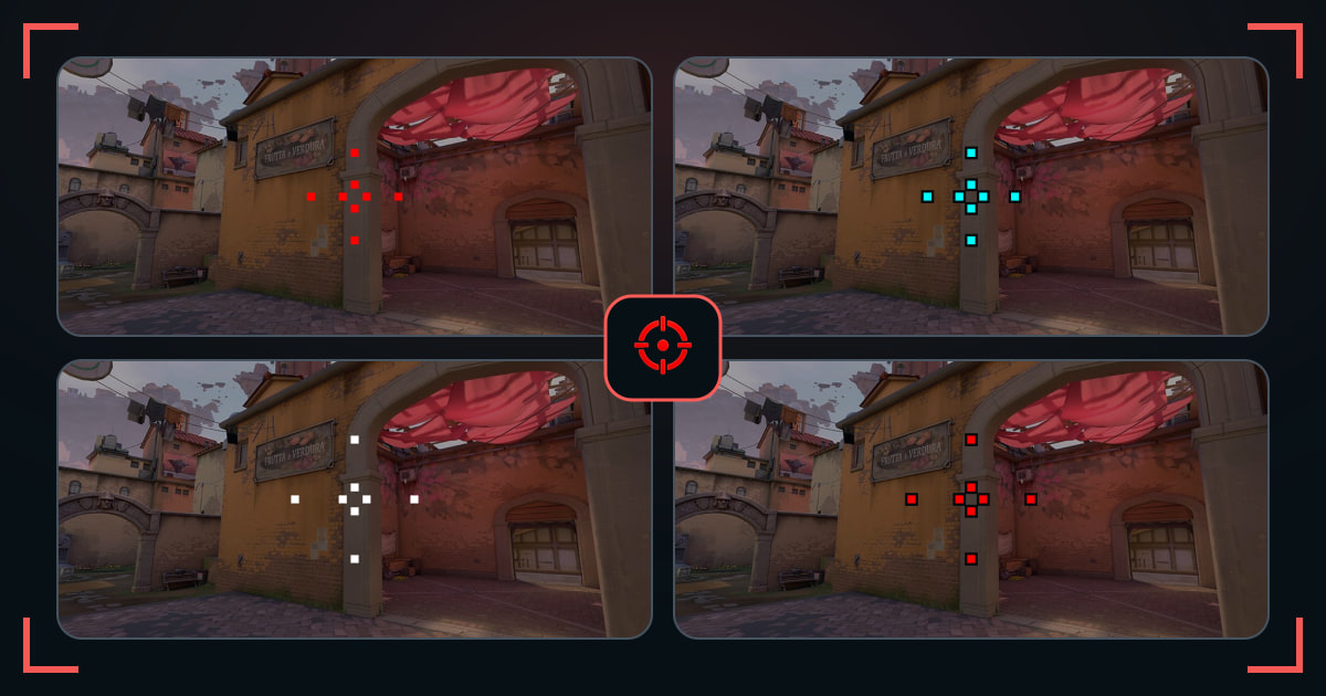 Double crosshairs shown in VALORANT map previews