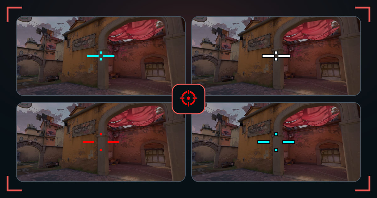 Horizontal crosshairs shown in VALORANT map previews