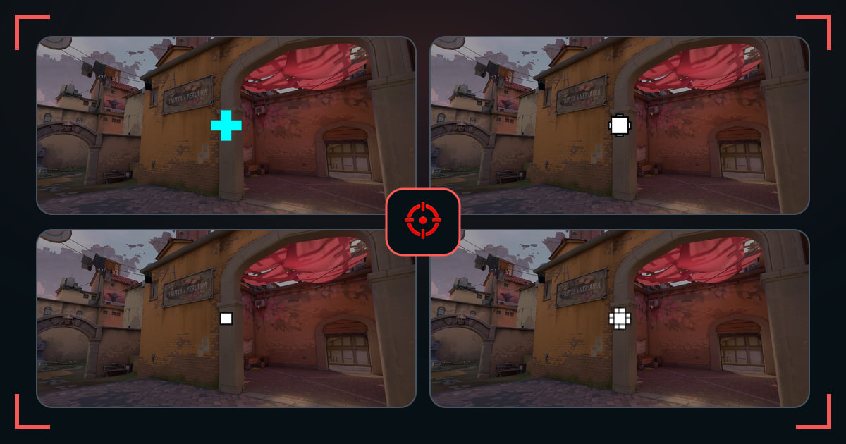 Marshal VALORANT crosshairs shown in VALORANT map previews