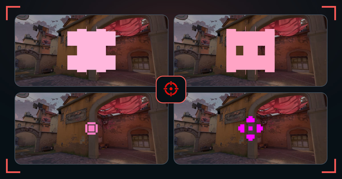 Pink crosshairs shown in VALORANT map previews