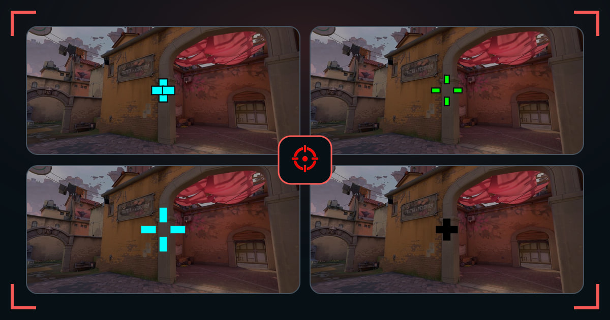 Spray VALORANT crosshairs shown in VALORANT map previews