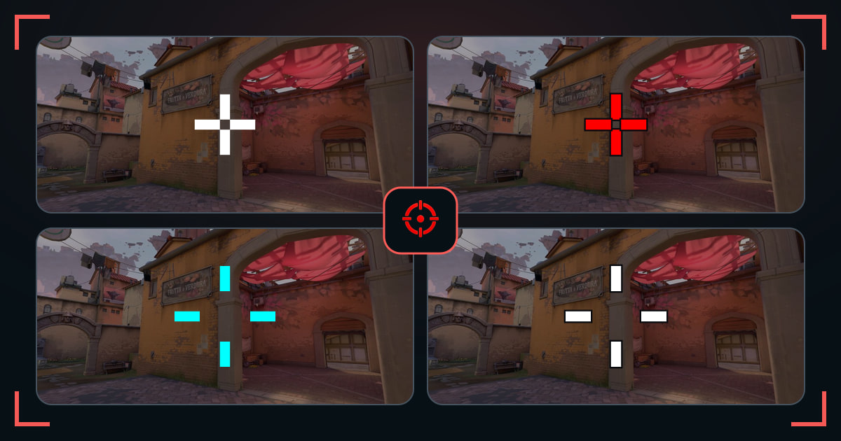 Tracker crosshairs shown in VALORANT map previews